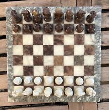 scacchiera in Onice cm 37 Pedine In Onice
