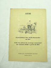 HEUWENDER  AEBI 1947  MANUALE ISTRUZIONI MACCHINA AGRICOLA VINTAGE VECCHIA