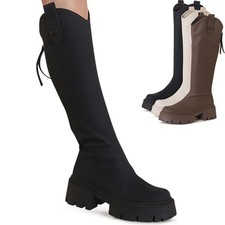 Stivali Donna Plateau Anfibi
