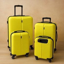Set di 4 Valigie Rigide in ABS -   Trolley Bagaglio A Mano Robuste Con Maniglia