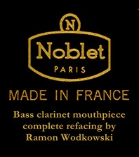 Boccaglio clarinetto basso Noblet Ramón Wodkowski full refacing Buffet Selmer