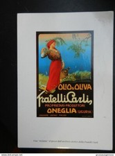 20090) ONEGLIA OLIO OLIVA FRATELLI CARLI PUBBLICITARIA VIAGGIATA 1990