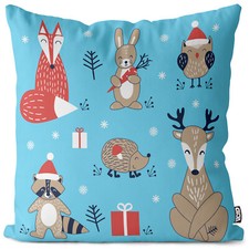 Federa cuscino Natale animali