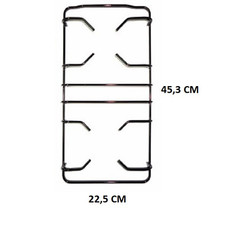 GRIGLIA IN PIATTINA SMALTATA PIANO COTTURA FRANKE ARMONIA 45,3 X 22,5 CM