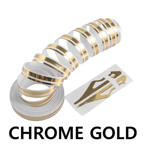 Nastro vinile doppio - cromo, oro