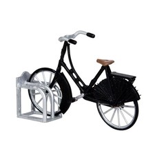 Lemax Accessorio per villaggio natalizio biciclette vintage (set di 2) resina