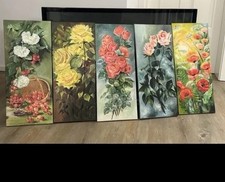 4 bellissimi quadri acrilici