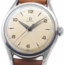 Omega 2667-4 SC carica manuale rotonda centrale secondo vintage 33mm acciaio inox fro