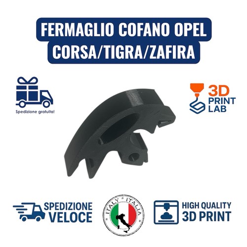 Graffetta clip asta cofano - clip,