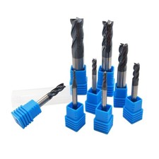 8 fresas de punta cuadrada CNC