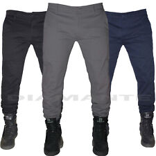 Pantaloni uomo slim chino elasticizzati casual cotone tasca america nuovo 704