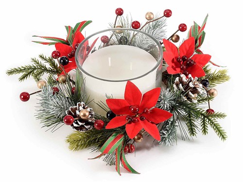 Natale candela doppia - natale,