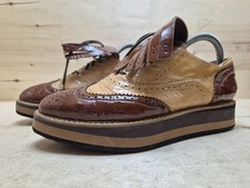 LOINTS OF HOLLAND SCARPA STRINGATA DA DONNA BROGUE BUDAPESTER TAGLIA:40 UK:6.5 MARRONE BEIGE