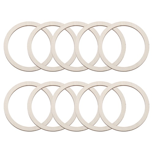 100pcs anelli legno naturali - 100pcs,