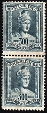 ITALIA 1949 - IGE Imposta sull'Entrata - Coppia usata 300 Lire #MBK