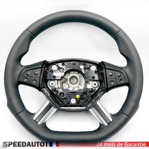 Volante appiattito nero - volante,