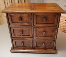 piccola cassettiera portagioie in legno - con 6 cassettini