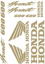 adesivi oro metallizzato honda hornet 600 replica moto racing bike sticker decal