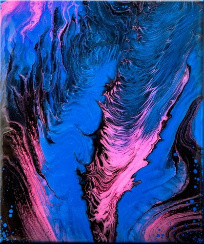 Acrylic painting abstract on - acrylic,