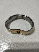 Cinturino Estensibile X Swatch Donna Ansa  12mm Elastico Nuovo Acciaio Inox/Oro