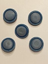 5 BOTTONI VINTAGE IN PLASTICA COLORE OTTANIO VERDE PETROLIO Ø 2,5 cm CIRCA