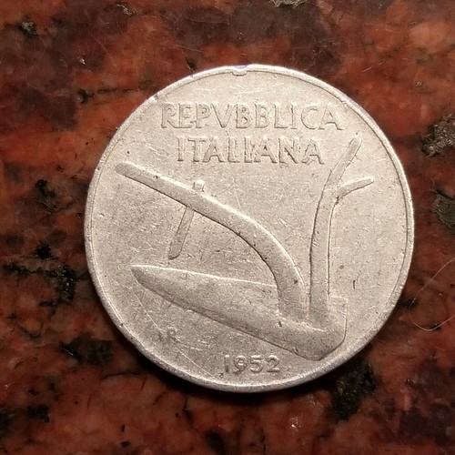 1952 italy lire coin - coin,