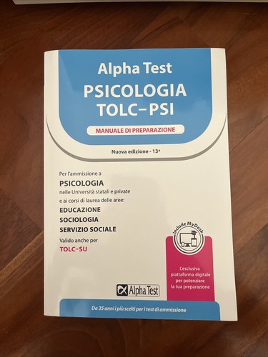 Alpha test psicologia libri - psicologia, 4