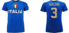T-shirt Italia Maglia Italia Maldini 3 azzurri adulto Bambino Paolo bambino