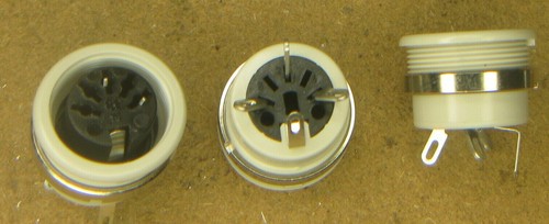 Connettore din femmina poli - connettore, 3