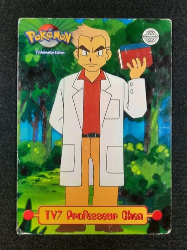Carte pokémon professeur - carte, :