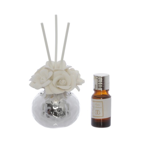 Profumatore rosa con - , argento