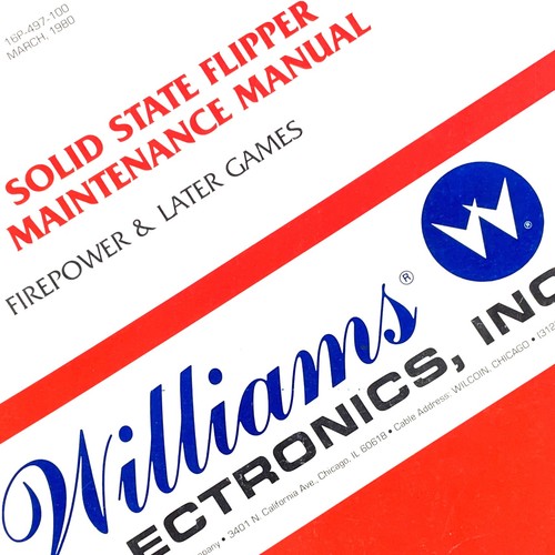 Williams pinball flipper - williams, stato