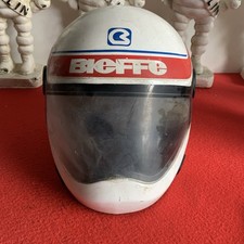 BIEFFE Italy - GR 1280 White/Pink/Blue Motorcycle Snowmobile Helmet X Small 54