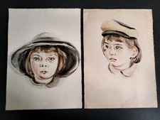 1930s WATERCOLOR DRAWING
