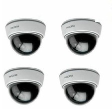 KIT VIDEOSORVEGLIANZA 4 TELECAMERE DOME FINTE CON LED ULTIMO MODELLO