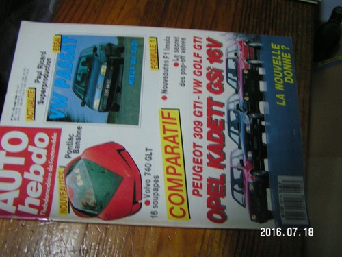 Revue auto hebdo n - auto,