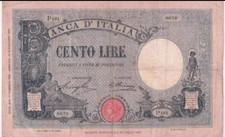 Rara Banconota 100 Lire