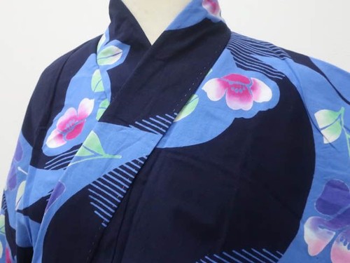 Kimono giapponese yukata navy - giapponese,
