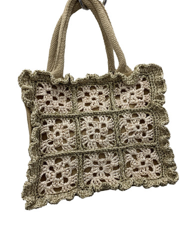 Borsa juta con ricamo - in,
