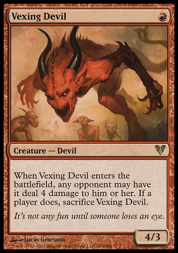 Mtg vexing devil - devil, exc