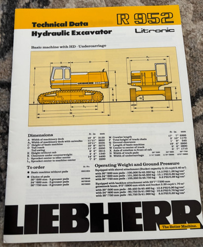 Brochure escavatore idraulico