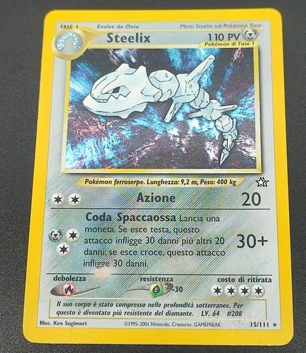 Carta pokemon steelix - steelix, neo