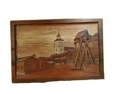 Scena villaggio legno - villaggio,
