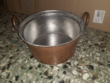 ANTICO ANTICA PENTOLONE PENTOLA SECCHIO TINOZZA TEGAME IN RAME