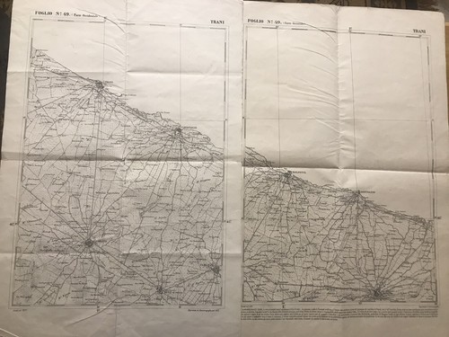 Mappa 1877 trani - mappa, bisceglie
