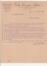 LETTERA CARTA INTESTATA Fabbrica ombrelli GIUSEPPE PATTONI TORINO 1917 I GUERRA