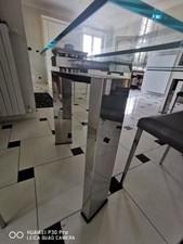 tavolo Cattelan Daytona allungabile vetro e acciaio cromato90