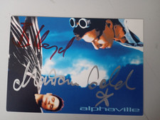 ALPHAVILLE AUTOGRAFO ORIGINALE STUPENDA CARTOLINA 10x15cm SIGNED MUSICA DANCE