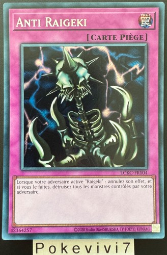 Carte anti raigeki - yu-gi-oh!,