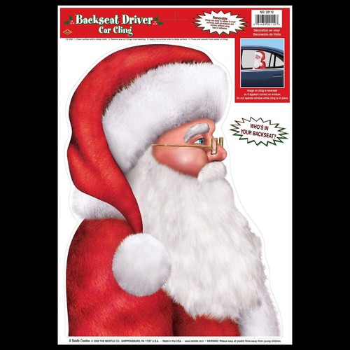 Divertente santa backseat - divertente,